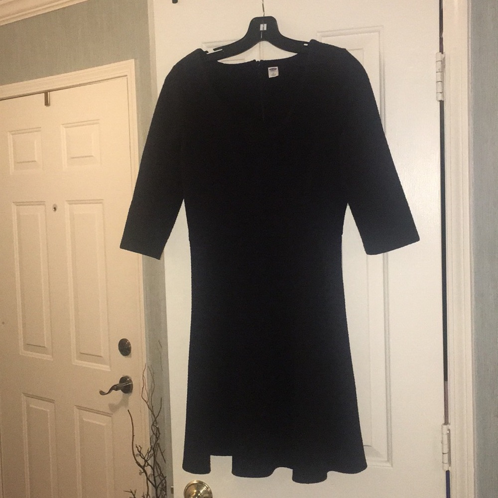 2 old navy black fit and flare dresses - Picture 3 of 6